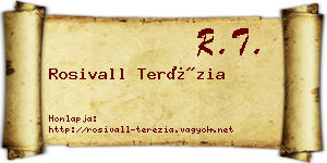Rosivall Terézia névjegykártya